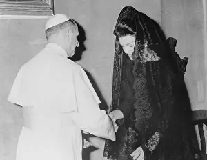 Jacqueline Kennedy Visiting Pope Paul VI