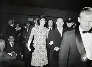 Jacqueline Kennedy Walking With Adlai Stevenson