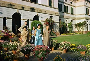 Potted Plant Prints: Jacqueline Kennedy Walking Through Gardens