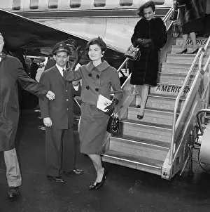 Jacqueline Kennedy Waving to Reporters