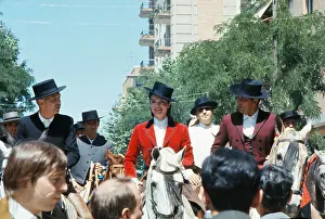 Sevilla Prints: Jacqueline Onassis Riding Horse