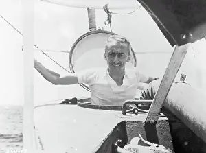 Jacques Cousteau in Submarine
