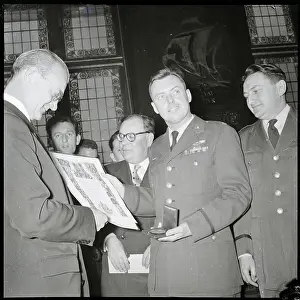Jacques Peron Giving Arthur Murray Medal
