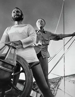 Oceanographer Prints: Jacques and Phillipe Cousteau