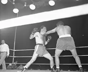 Jake LaMotta Punching Marcel Cerdan