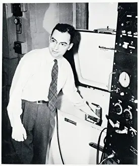 James Arnold Operating a Machine