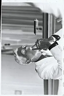 Frustration Prints: James Aubrey Jr with Hands on Mouth