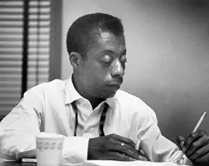 James Baldwin Candid Portrait