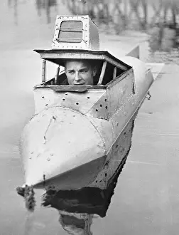 Oakland Prints: James Bolar Riding in Submarine