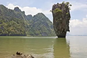Eroding Prints: James Bond rocks in the Phnag Nga Bay, Thailand, Asia