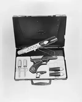 Briefcase Prints: James Bond Toy Weapons in Briefcase
