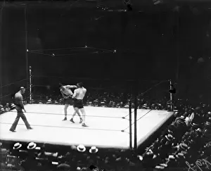 James J Prints: James Braddock Boxing Against Tommy Loughran