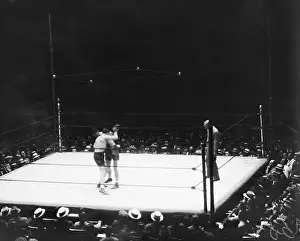 James J Prints: James Braddock Boxing Against Tommy Loughran