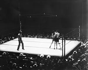 James J Prints: James Braddock Boxing Against Tommy Loughran