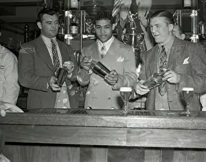 Braddock Prints: James Braddock with Joe Louis and Tommy Farr