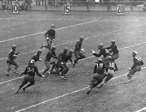 University Prints: James Brady Carrying Ball in Notre Dame-Army Game