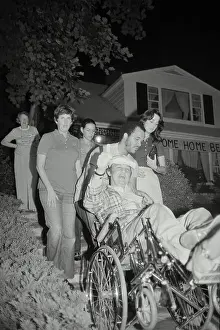 Brady Prints: James Brady Being Wheeled in Chair