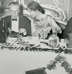 James Branch Cabell and Julia Peterkin Attending Dinner
