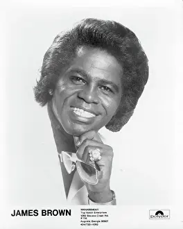 Prints of CIRCA 1977: Godfather of Soul James Brown poses for a portrait in circa 1977. (Photo by Michael Ochs Archives/Getty Images) Soul Power: A Visual Journey Through the Godfather of Soul’s Electrifying Legacy: James Brown