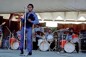 James Brown Performing At Newport Jazz Festival
