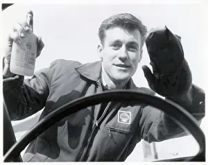Maine Prints: James Cagney Jr. at His Service Station