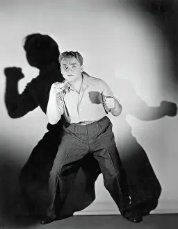 James Cagney Posed and Ready to Fight