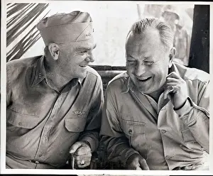 James Cagney and Robert Montgomery on Movie Set