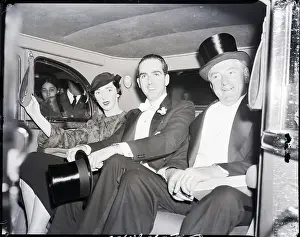 James Curley with Daughter and Her Fiance