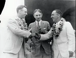 Respect Prints: James Dole Shaking Hands with Colleague