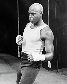 James Earl Jones Dressed in Boxing Attire