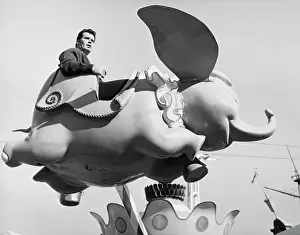 James Garner On Dumbo Ride