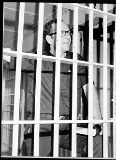Bars Prints: James Groppi Standing in Jail Cell