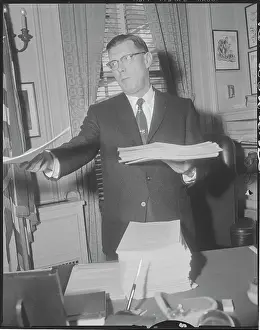 James Hagerty Handing Out Letters