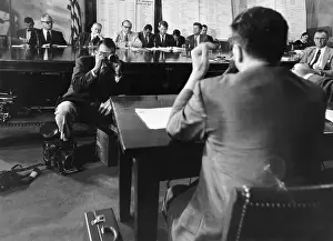 Irving M Prints: James Hoffa Facing Senate Committee