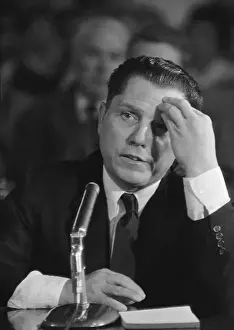 James Hoffa Holding His Head During Hearing