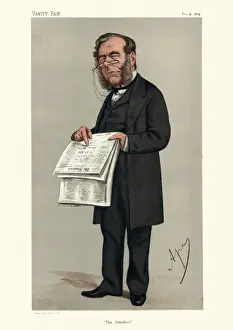 Vanity Fair Caricature Prints: James Johnstone, The Standard, British newspaper proprietor, Vanity fair caricature