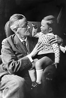 Dress Shirt Prints: James Joyce with his Grandson