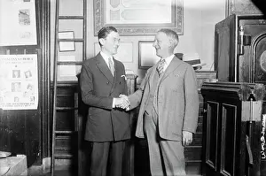 James K. Walker Shaking Hands with Al Smith
