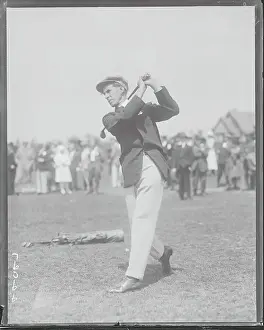 Barnes Prints: James M. Barnes Playing Golf
