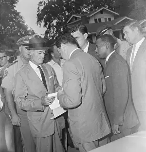 Marshal Prints: James Meredith Attempting to Register at University of Mississippi