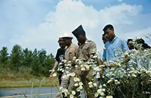 James Meredith Walking Down Highway