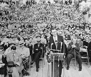 Inauguration Prints: James P Coleman Making Speech with Hugh L White