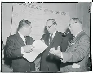 Karl E Prints: James R. Hoffa with Senators