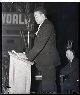 Podium Prints: James W. Ford Speaking At Opera House