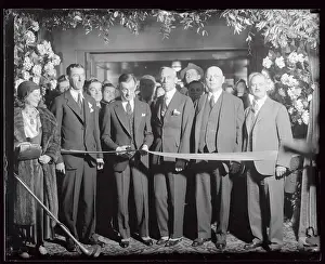 Alfred P Prints: James Walker with Auto Executives