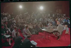 James D Prints: James Watkins at News Conference