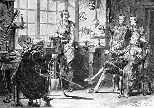 Library Prints: James Watt Discussing In His Library