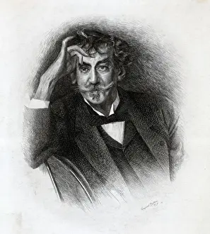 James Whistler; Head Shoulder; Engraving