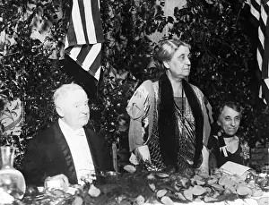 Founder Prints: Jane Addams At Dinner Honoring Her