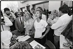 Toxic Waste Prints: Jane Fonda with Morgan Fairchild Voting Drive